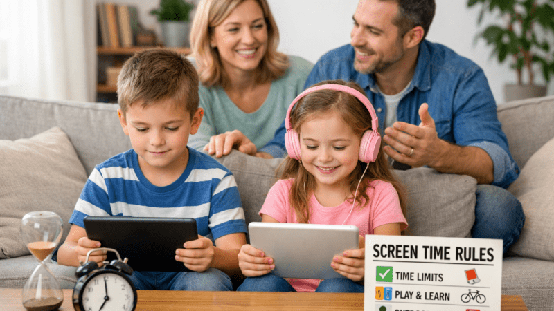 Screen Time Rules in 2026: The Realistic Guide to screen time rules among children.